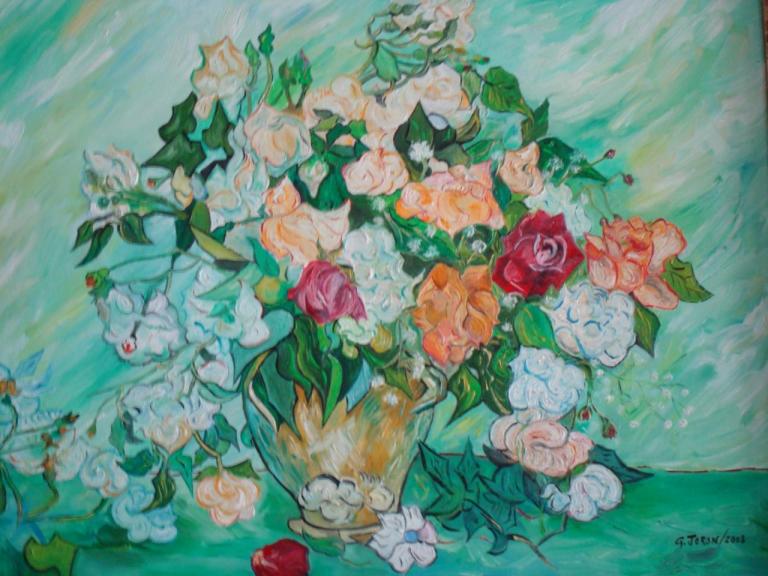T24 - Vase avec roses