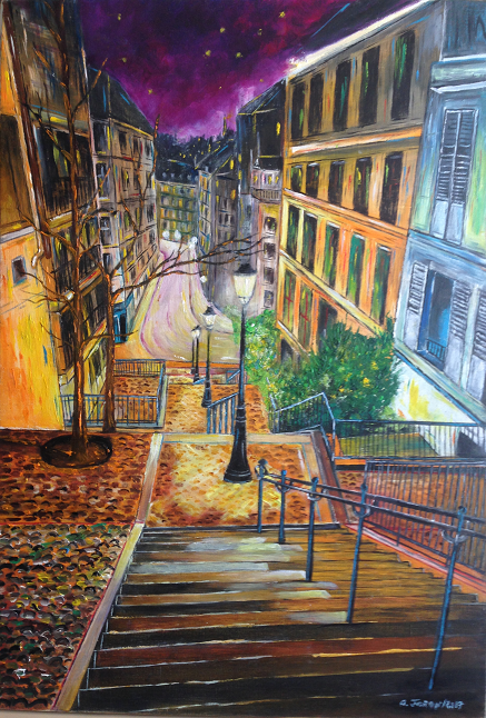 T110 - Escalier chappe montmartre paris