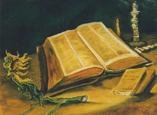T13 - Bible ouverte avec tournessol